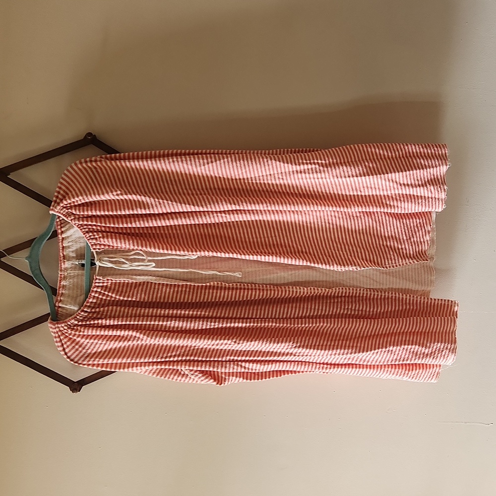 Evy's tree lightweight open front striped cardigan size 1X